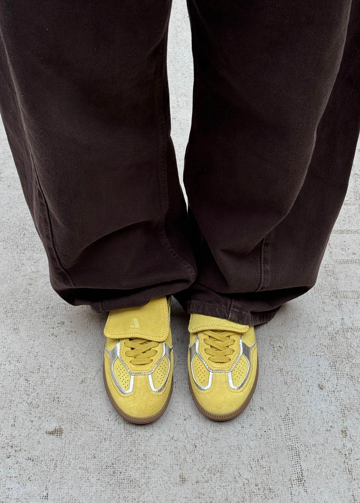 Tb.490 Club Rife Shimmer Pale Yellow Leather Sneakers sold by Alohas product image thumbnail 2