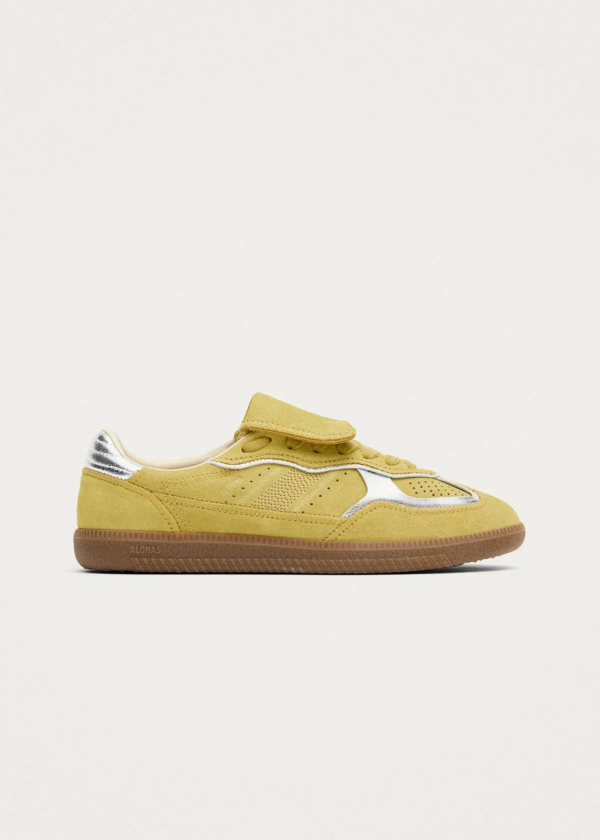 Tb.490 Club Rife Shimmer Pale Yellow Leather Sneakers sold by Alohas