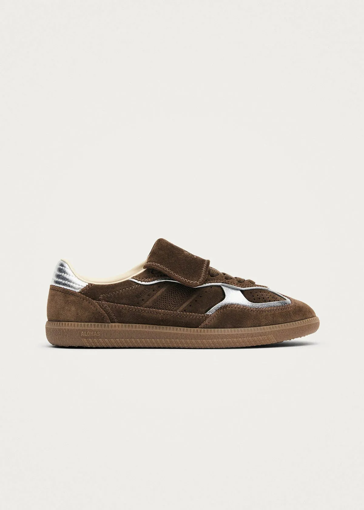 Tb.490 Club Rife Shimmer Chocolate Leather Sneakers sold by Alohas