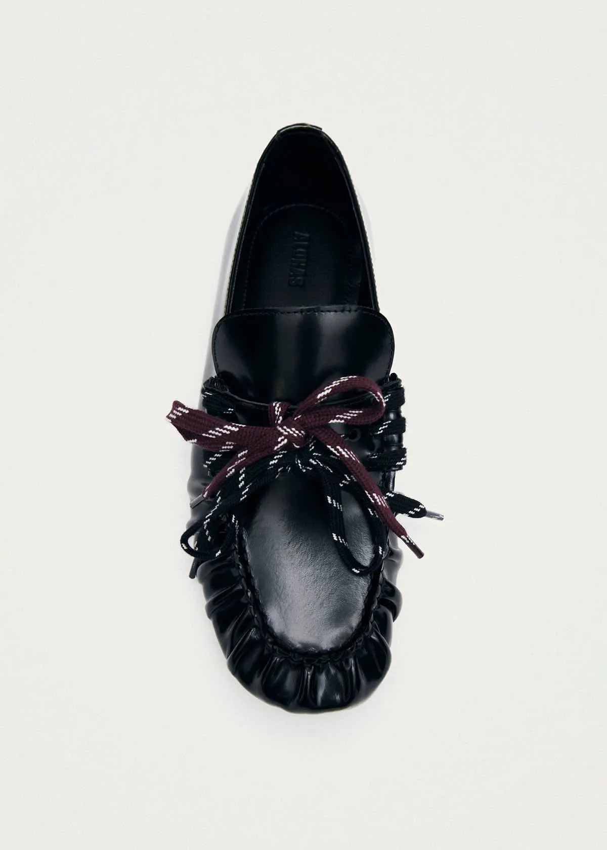Aven Lace Black Leather Loafers sold by Alohas product image thumbnail 5