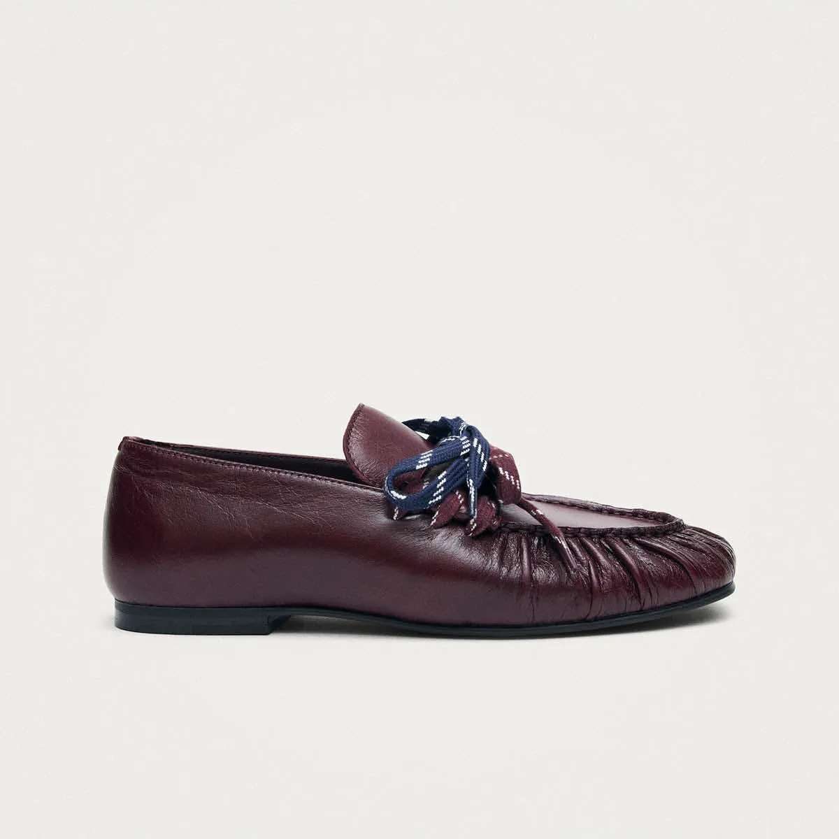 Aven Lace Rift Burgundy Leather Loafers sold by Alohas product image thumbnail 3