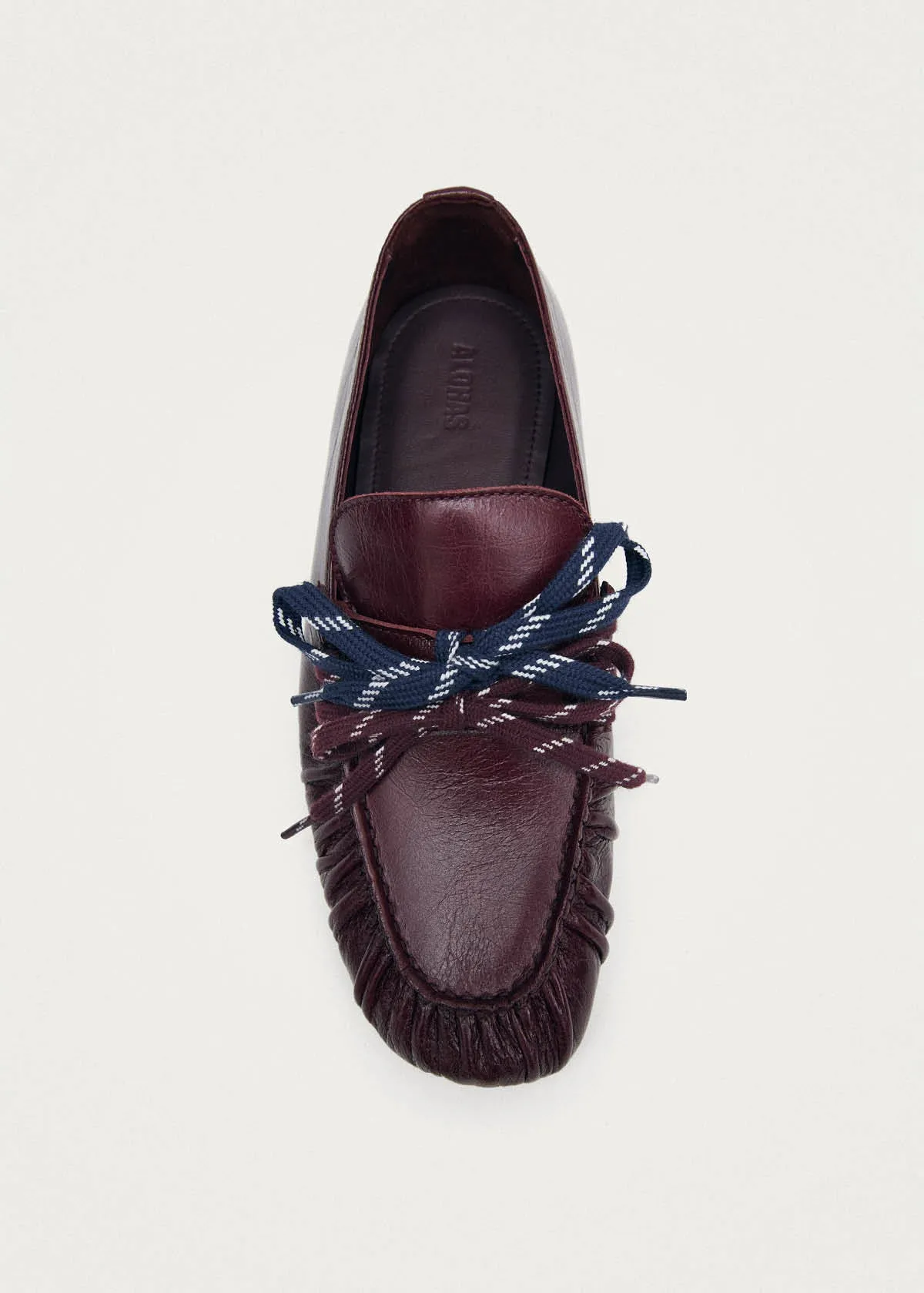 Aven Lace Rift Burgundy Leather Loafers sold by Alohas product image thumbnail 5