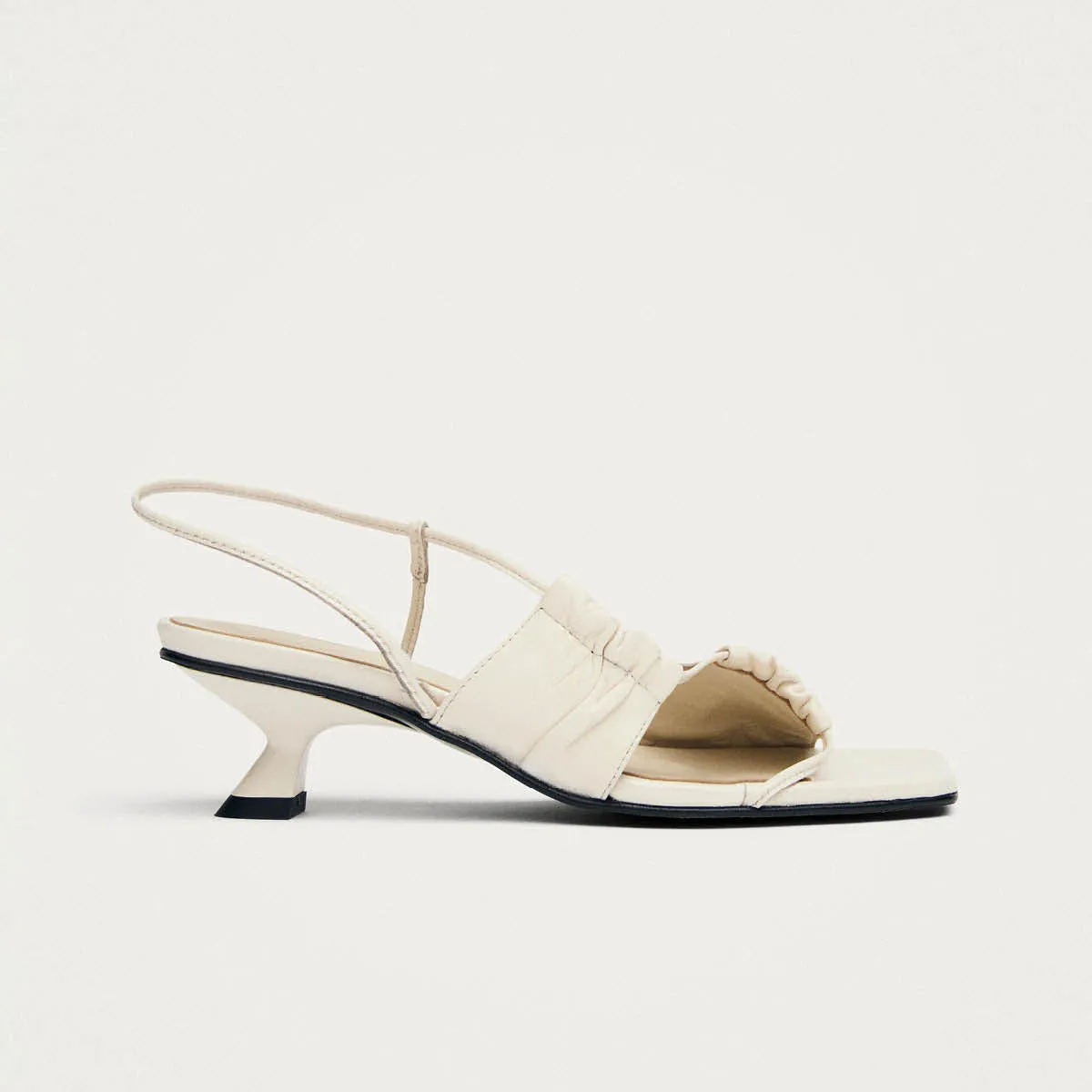 Juniper Cream Leather Sandals sold by Alohas product image thumbnail 3