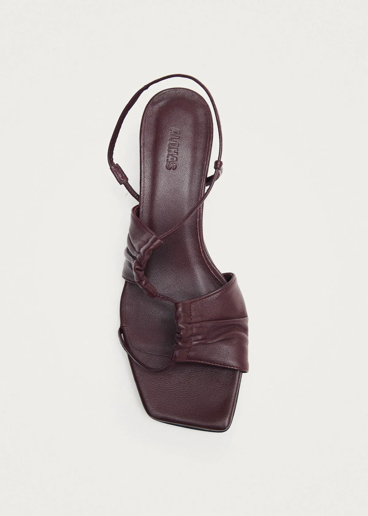 Juniper Burgundy Leather Sandals sold by Alohas product image thumbnail 5
