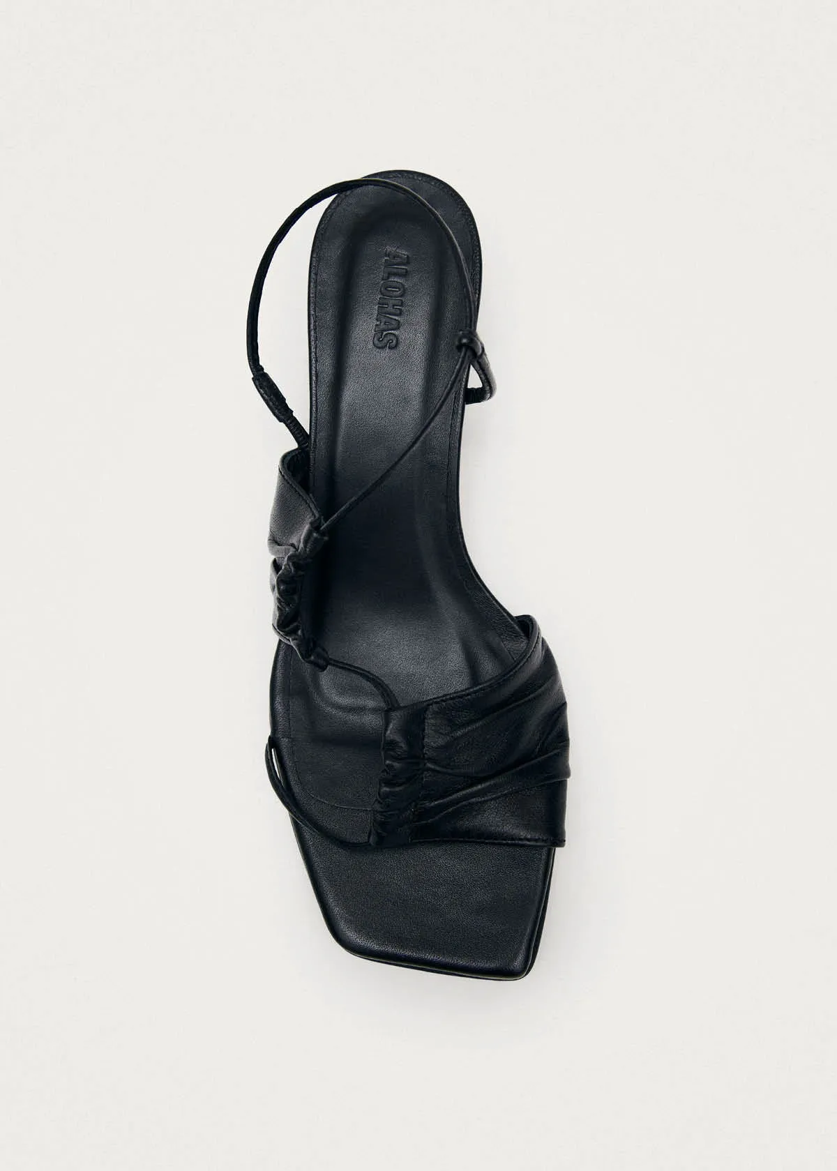 Juniper Black Leather Sandals sold by Alohas product image thumbnail 5