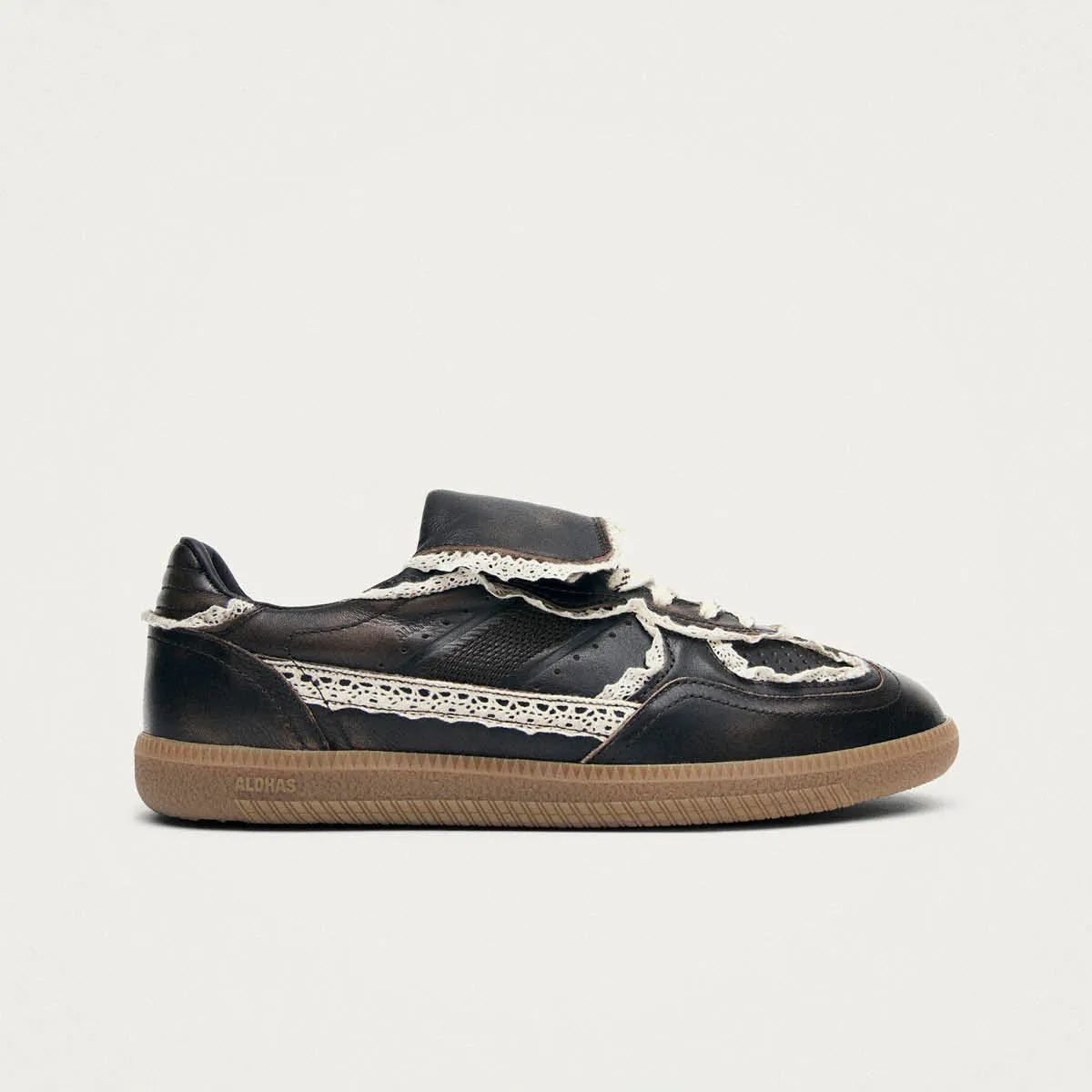Tb.490 Club Crochet Vintage Effect Brown Leather Sneakers sold by Alohas product image thumbnail 3