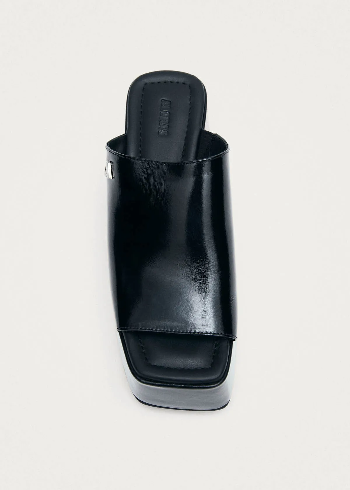 Vale Patent Black Leather Sandals sold by Alohas product image thumbnail 5