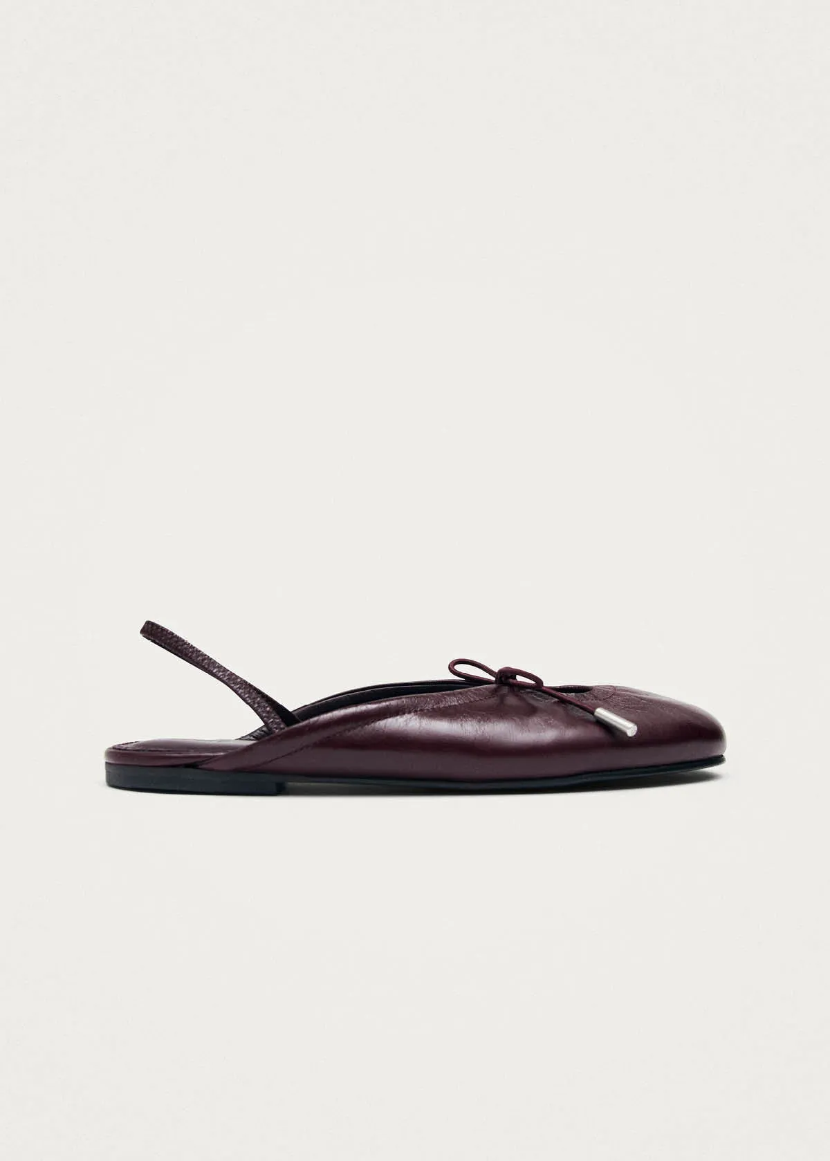 Oli Rift Burgundy Leather Ballet Flats sold by Alohas product image thumbnail 4
