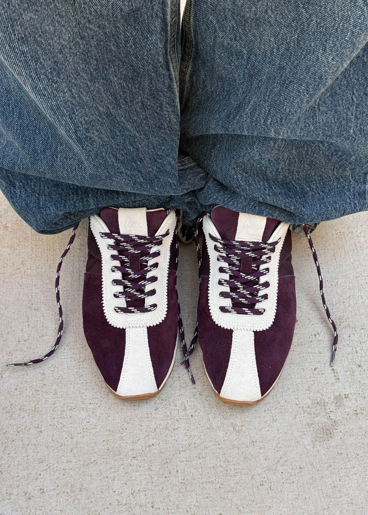 Tb.1897 Burgundy Leather Sneakers sold by Alohas product image thumbnail 2