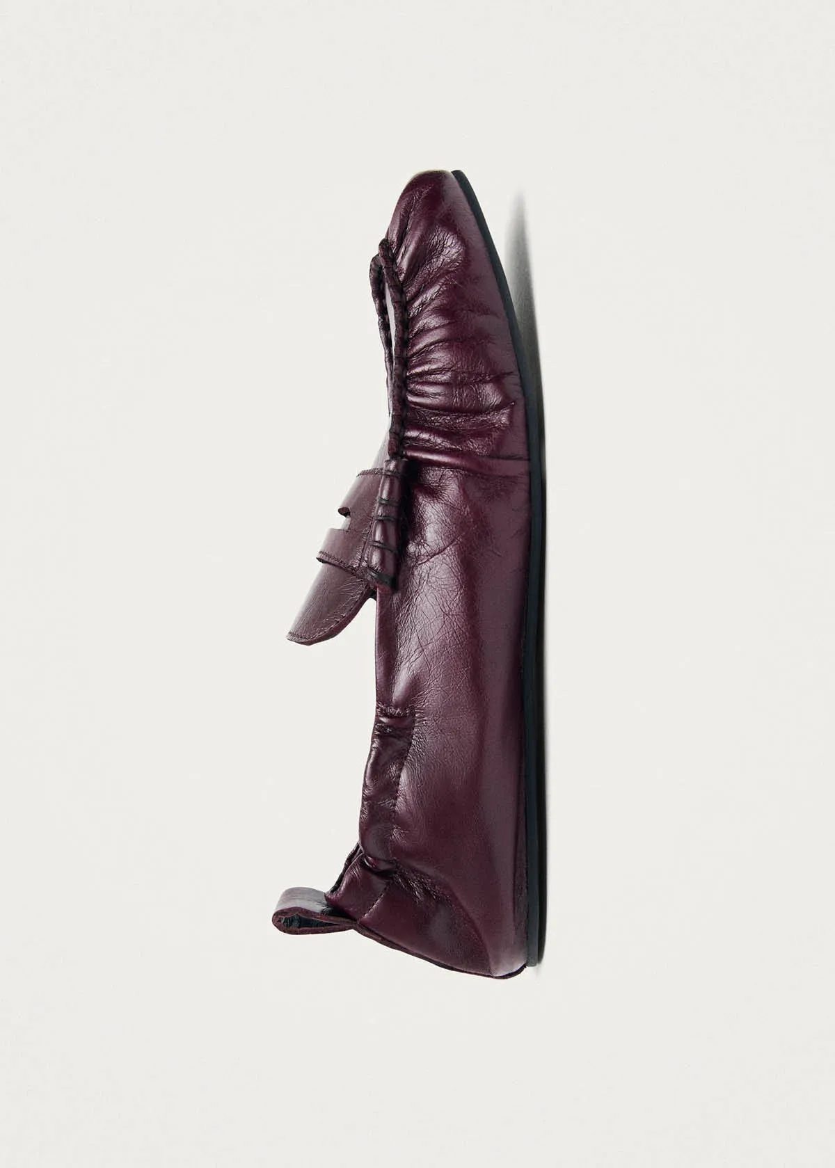 Sage Burgundy Leather Loafers sold by Alohas product image thumbnail 4