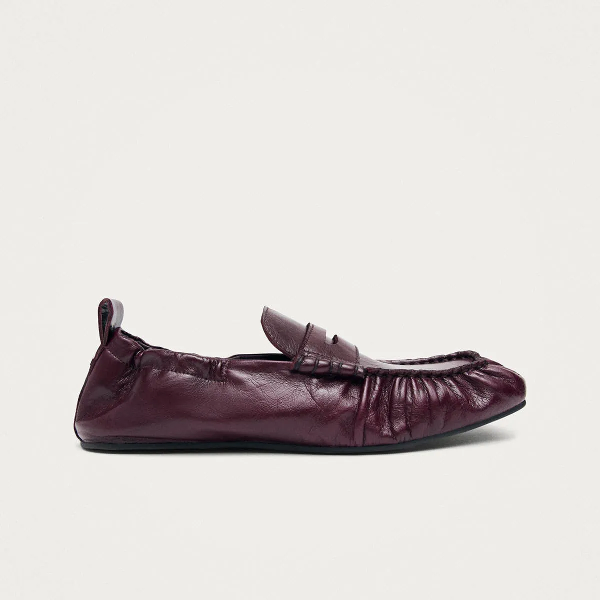 Sage Burgundy Leather Loafers sold by Alohas product image thumbnail 3
