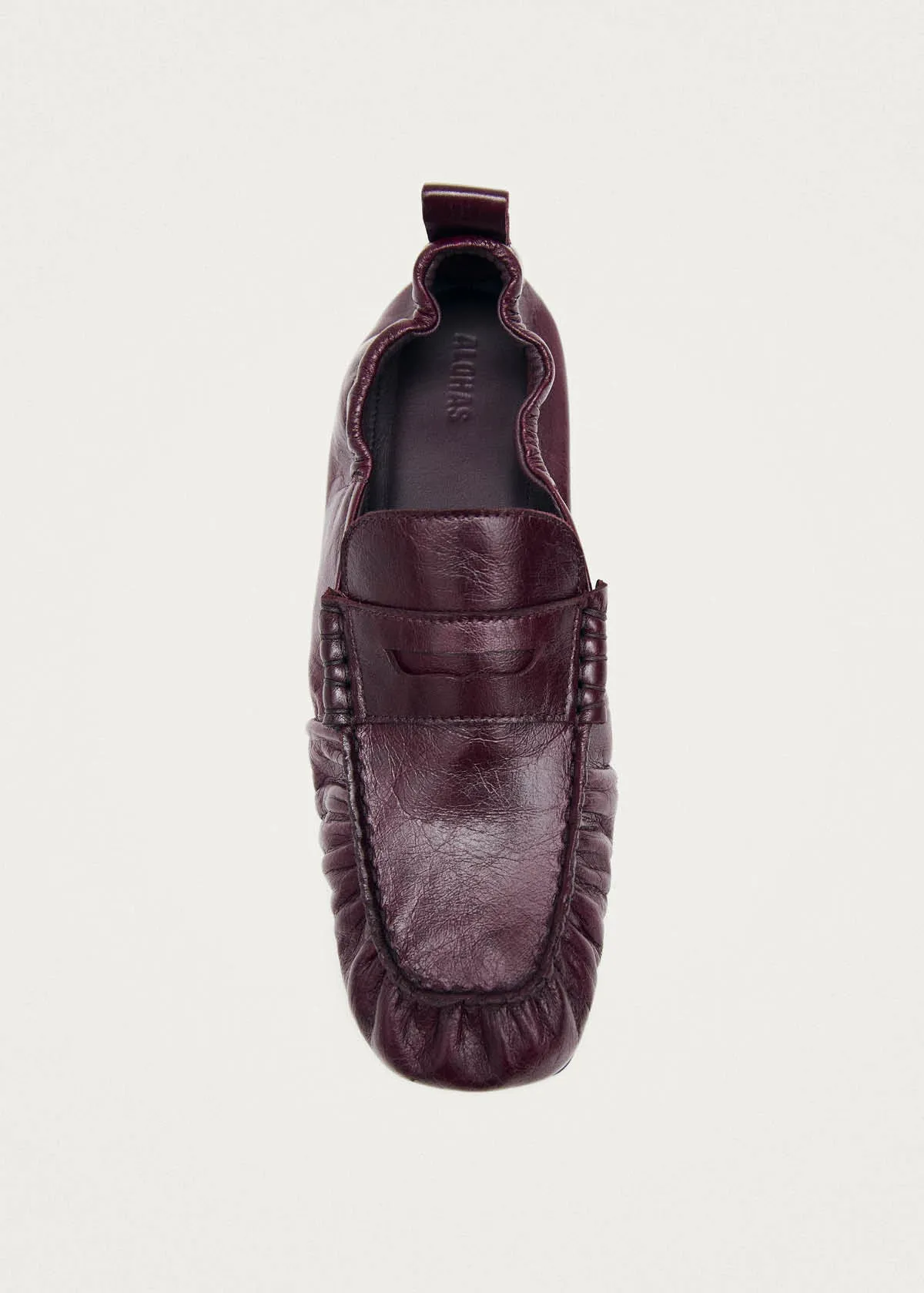 Sage Burgundy Leather Loafers sold by Alohas product image thumbnail 5
