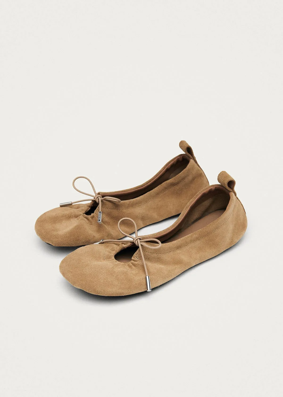 Rosalind Barefoot Suede Sand Leather Ballet Flats sold by Alohas product image thumbnail 5