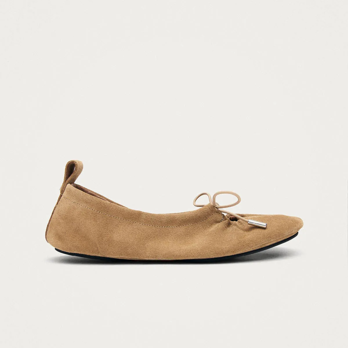 Rosalind Barefoot Suede Sand Leather Ballet Flats sold by Alohas product image thumbnail 3