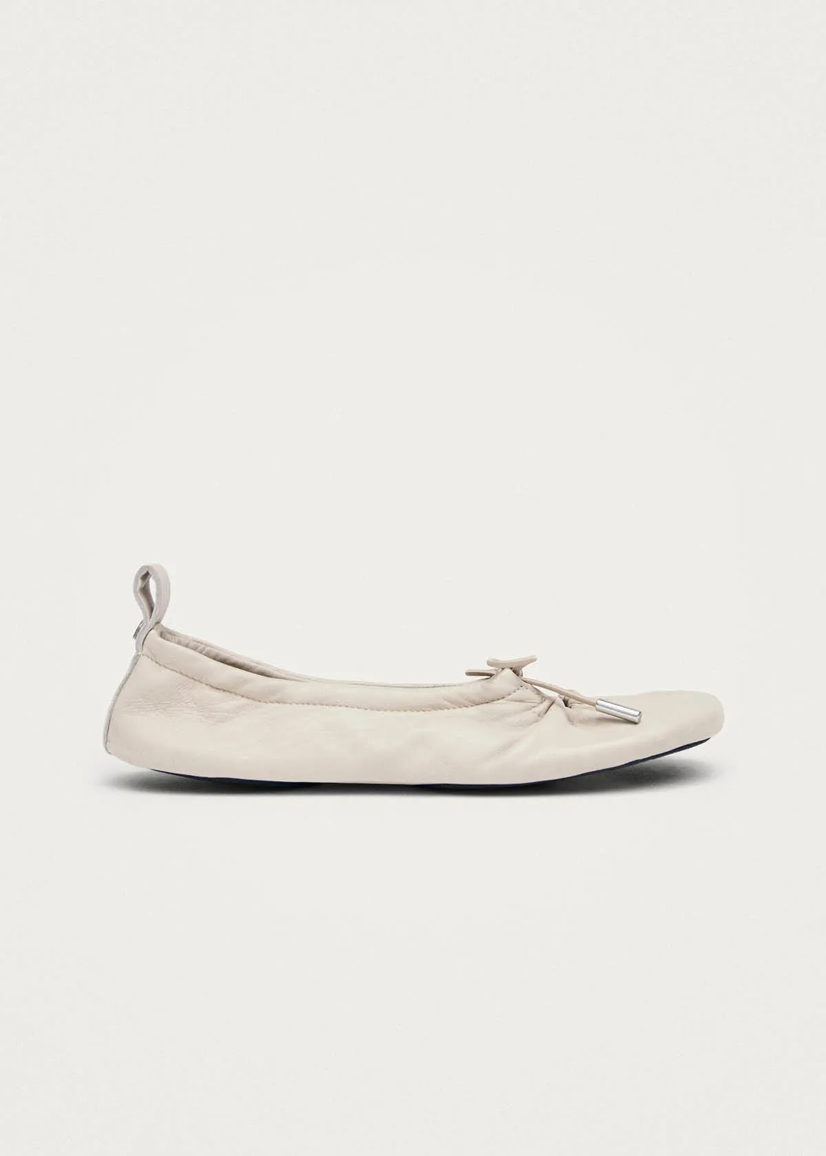 Rosalind Barefoot Cream Leather Ballet Flats sold by Alohas product image thumbnail 4