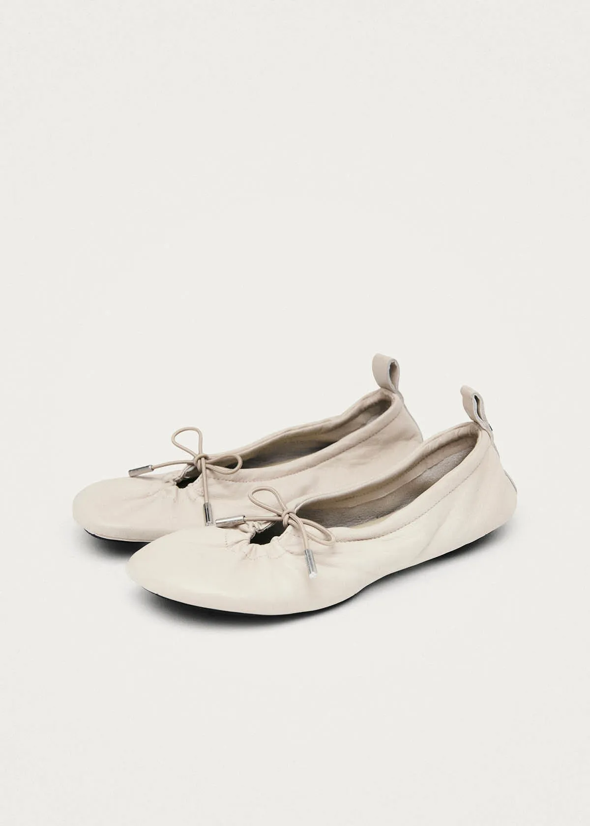 Rosalind Barefoot Cream Leather Ballet Flats sold by Alohas product image thumbnail 5