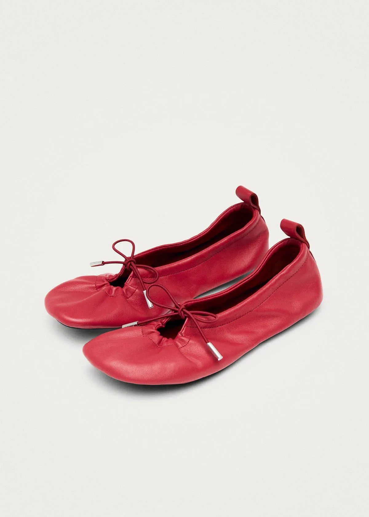 Rosalind Barefoot Red Leather Ballet Flats sold by Alohas product image thumbnail 5
