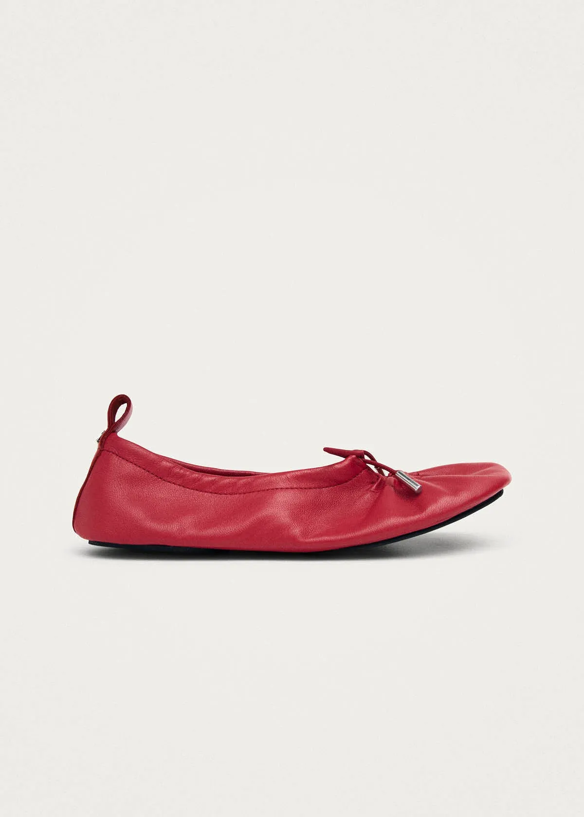 Rosalind Barefoot Red Leather Ballet Flats sold by Alohas product image thumbnail 4