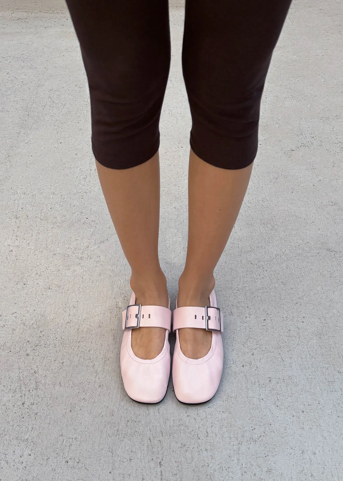 Sarea Pink Leather Ballet Flats sold by Alohas product image thumbnail 2