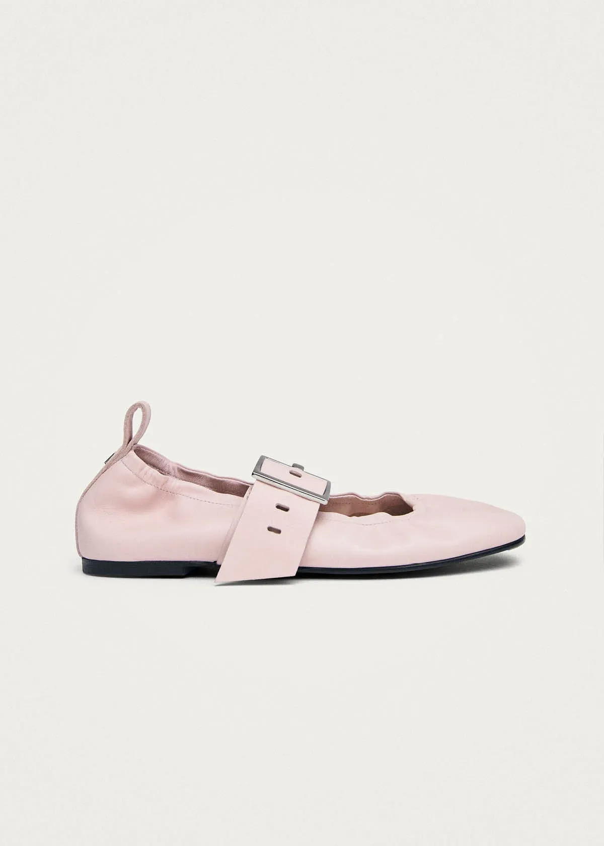 Sarea Pink Leather Ballet Flats sold by Alohas product image thumbnail 4