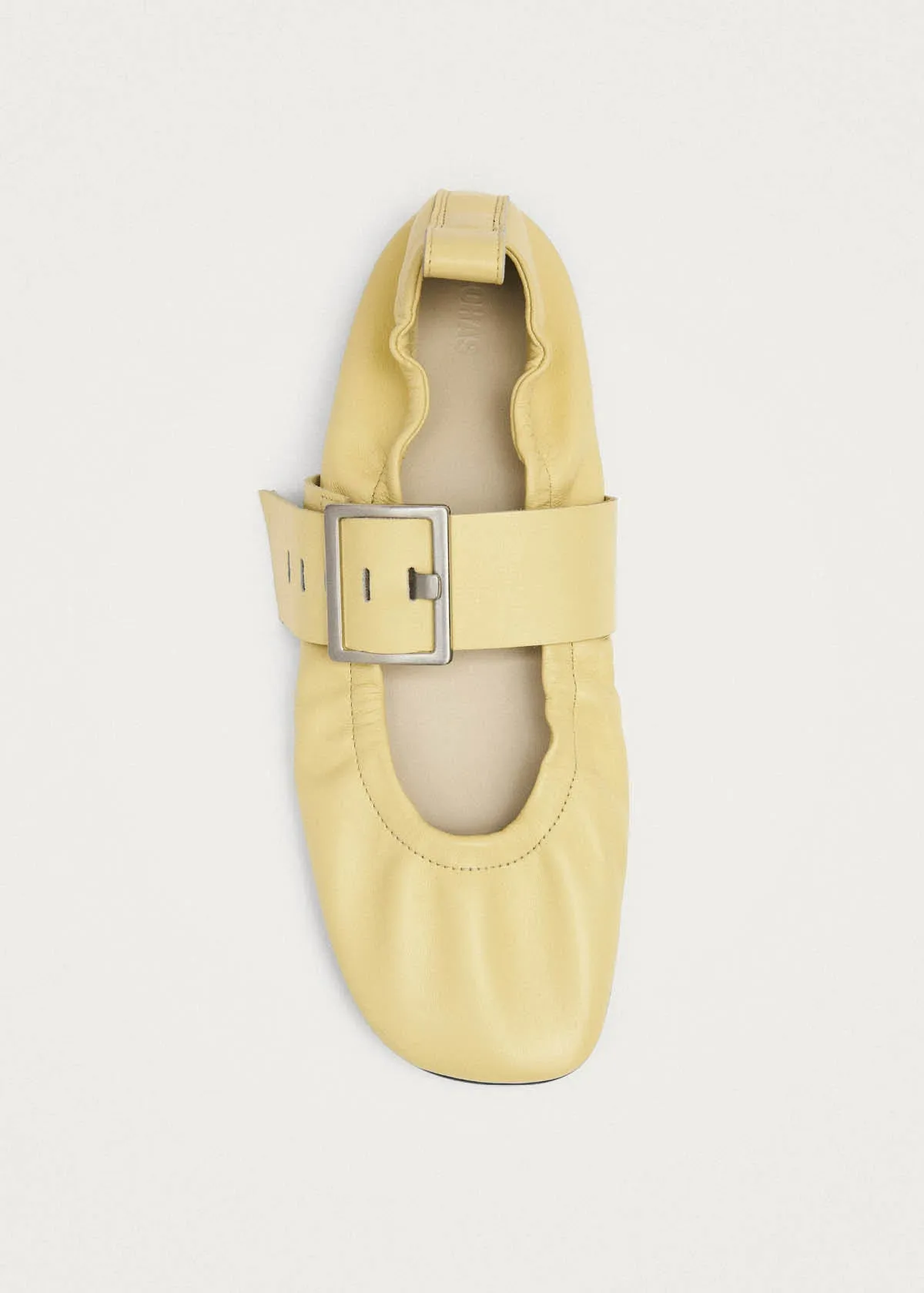 Sarea Vanilla Leather Ballet Flats sold by Alohas