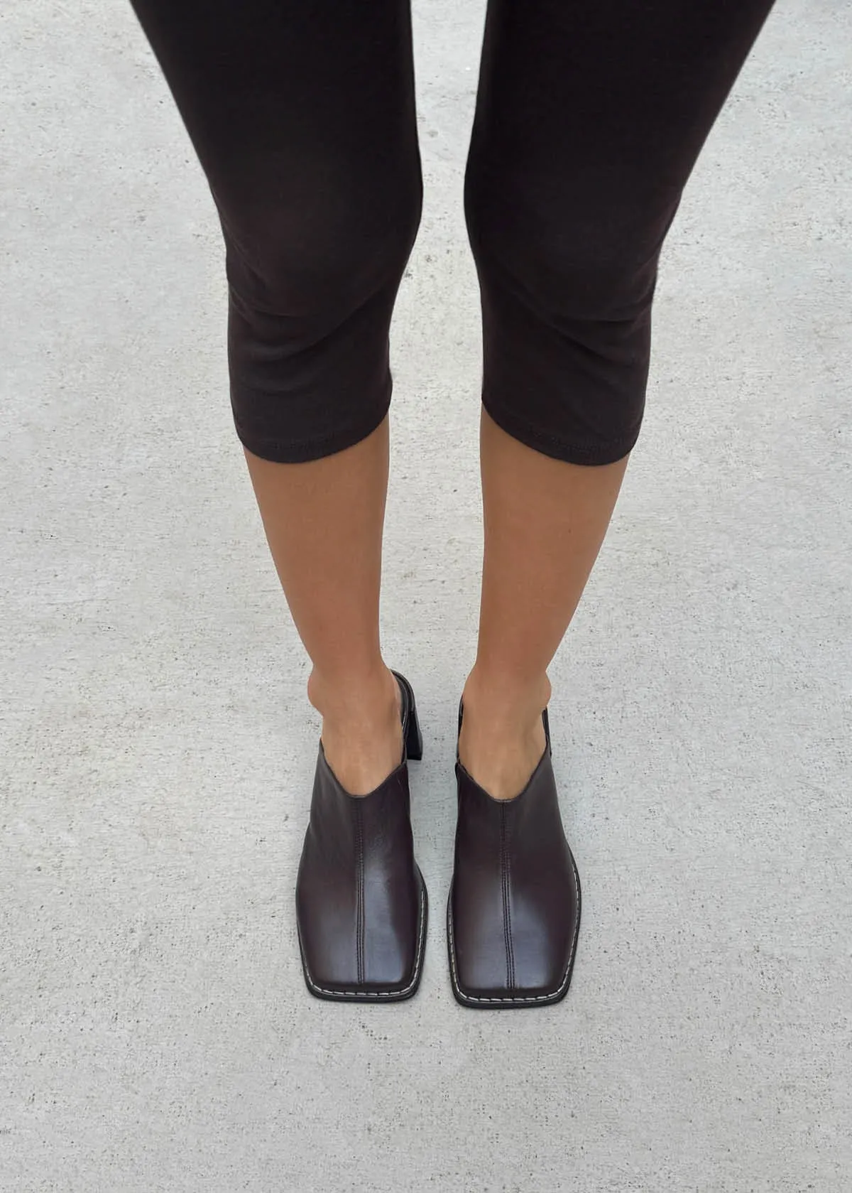 Lex Dark Chocolate Leather Mules sold by Alohas product image thumbnail 2