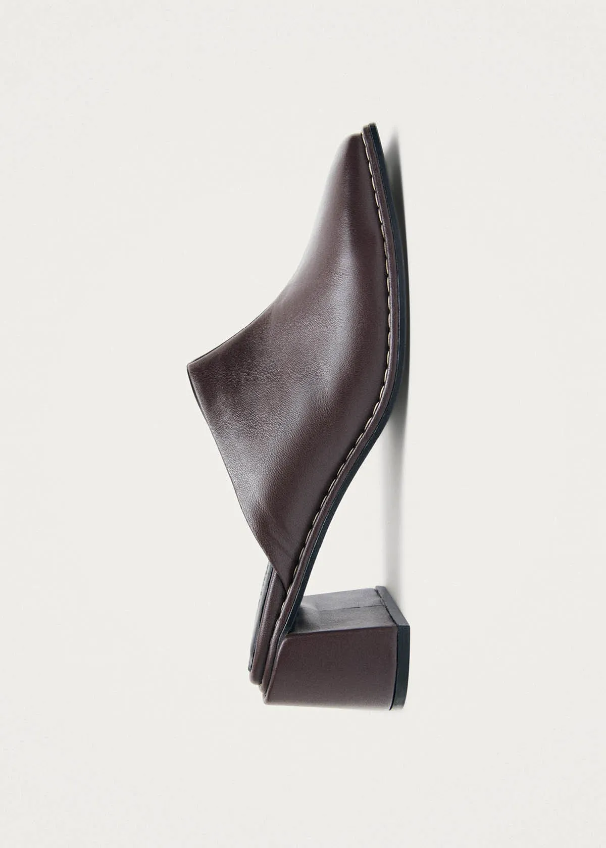 Lex Dark Chocolate Leather Mules sold by Alohas product image thumbnail 4