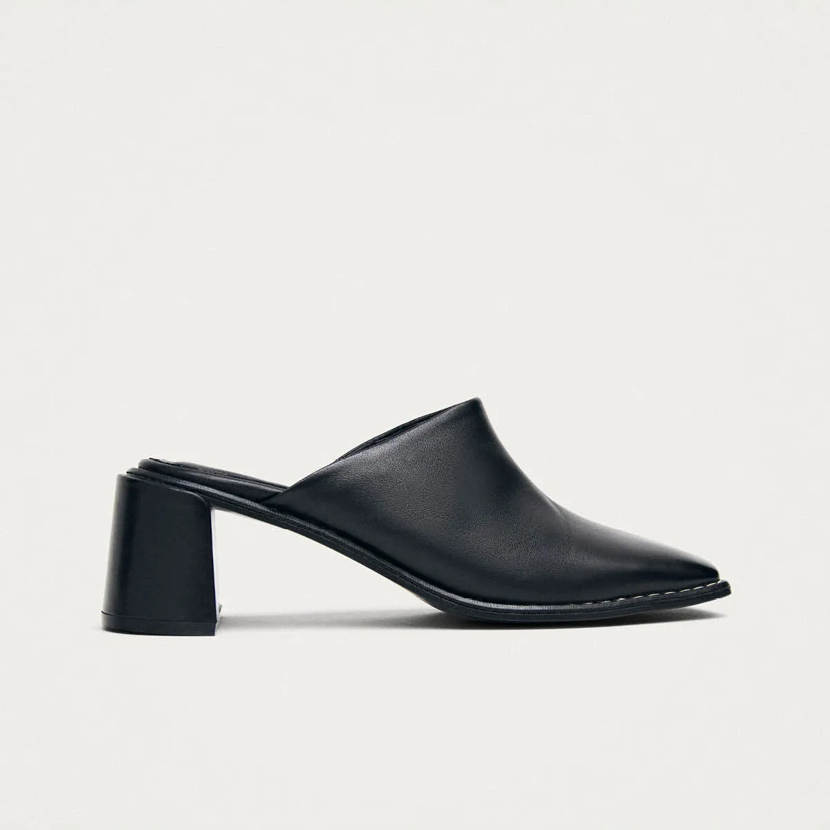 Lex Black Leather Mules sold by Alohas product image thumbnail 3