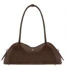 Hilma Suede Brown Leather Bag sold by Alohas
