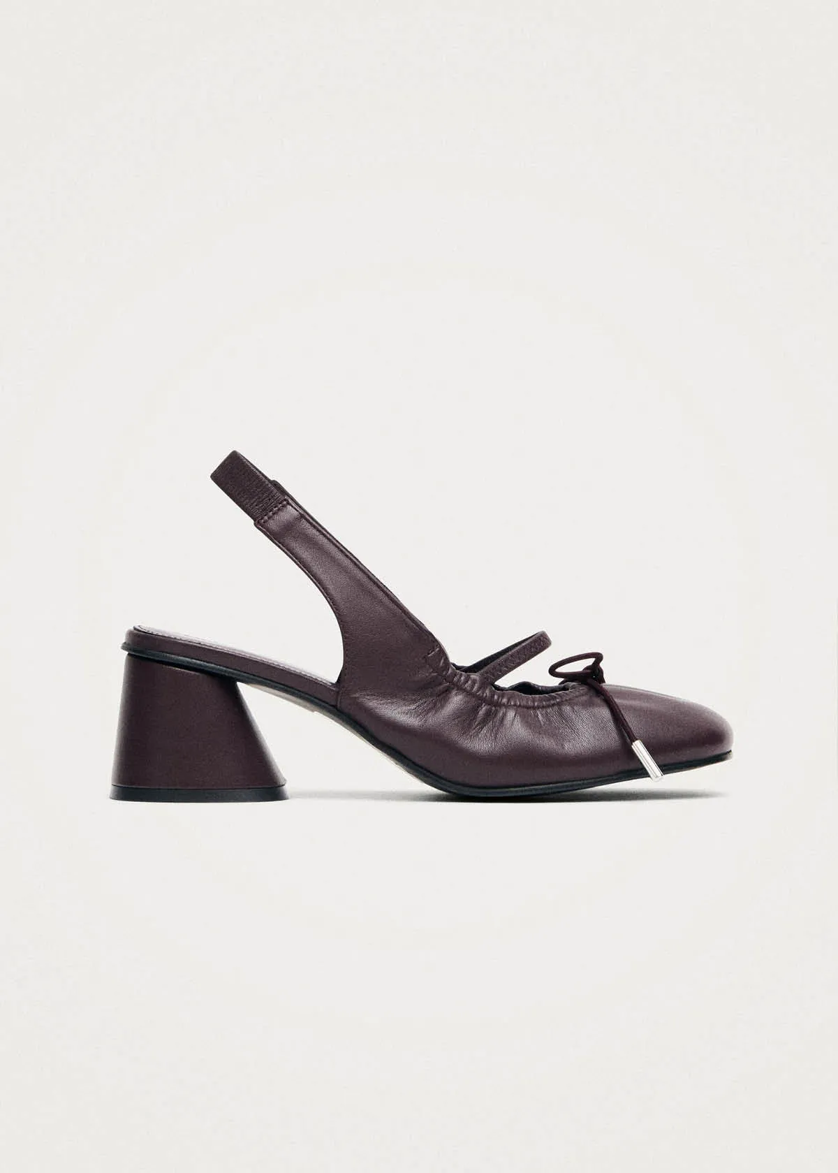 Marly Burgundy Leather Pumps sold by Alohas