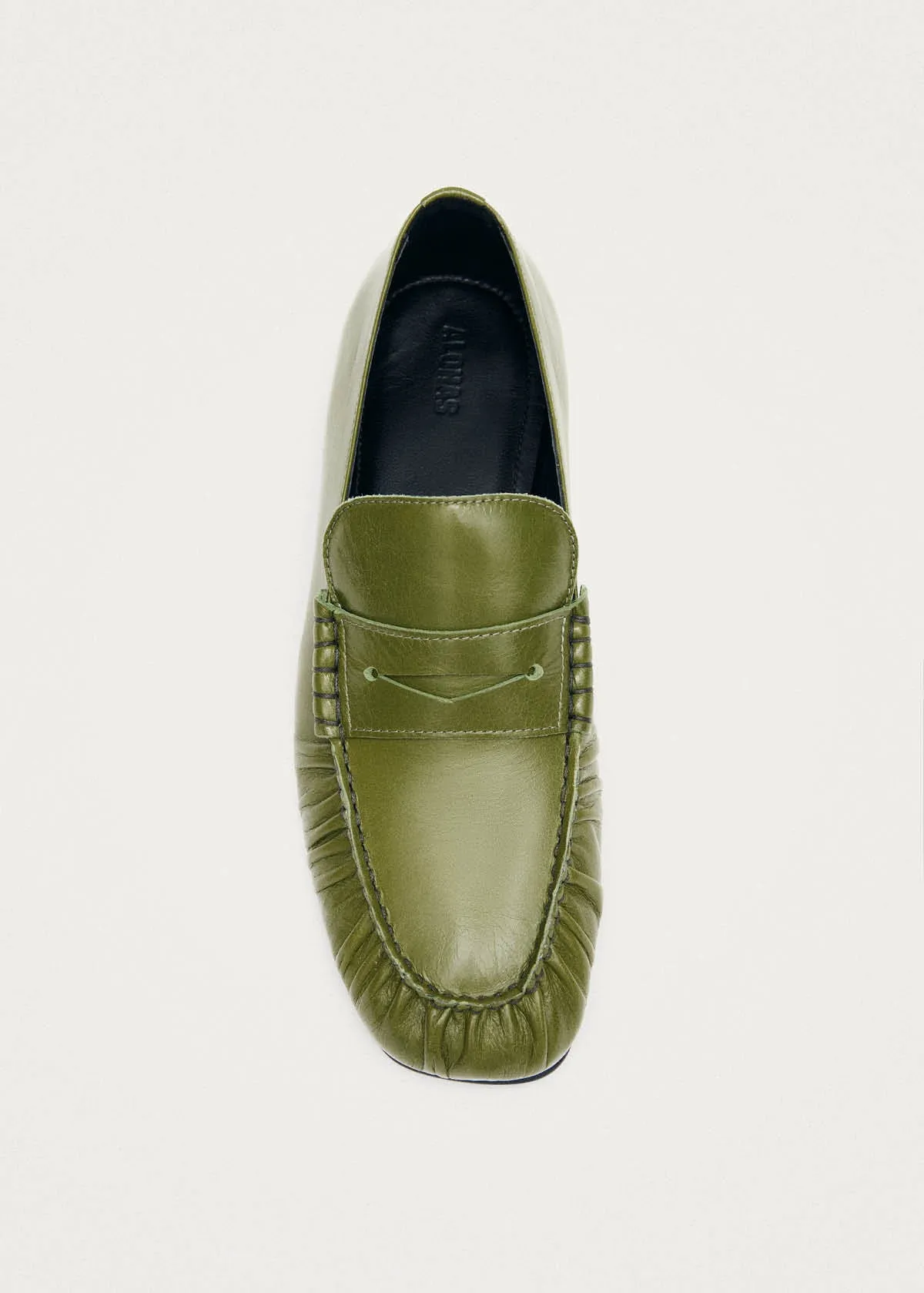 Aven Rift Green Leather Loafers sold by Alohas product image thumbnail 5