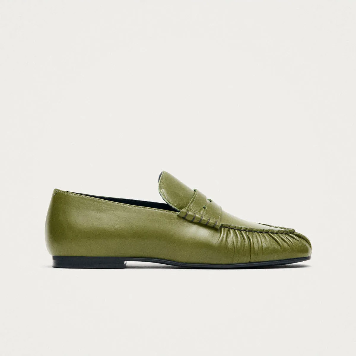 Aven Rift Green Leather Loafers sold by Alohas product image thumbnail 3