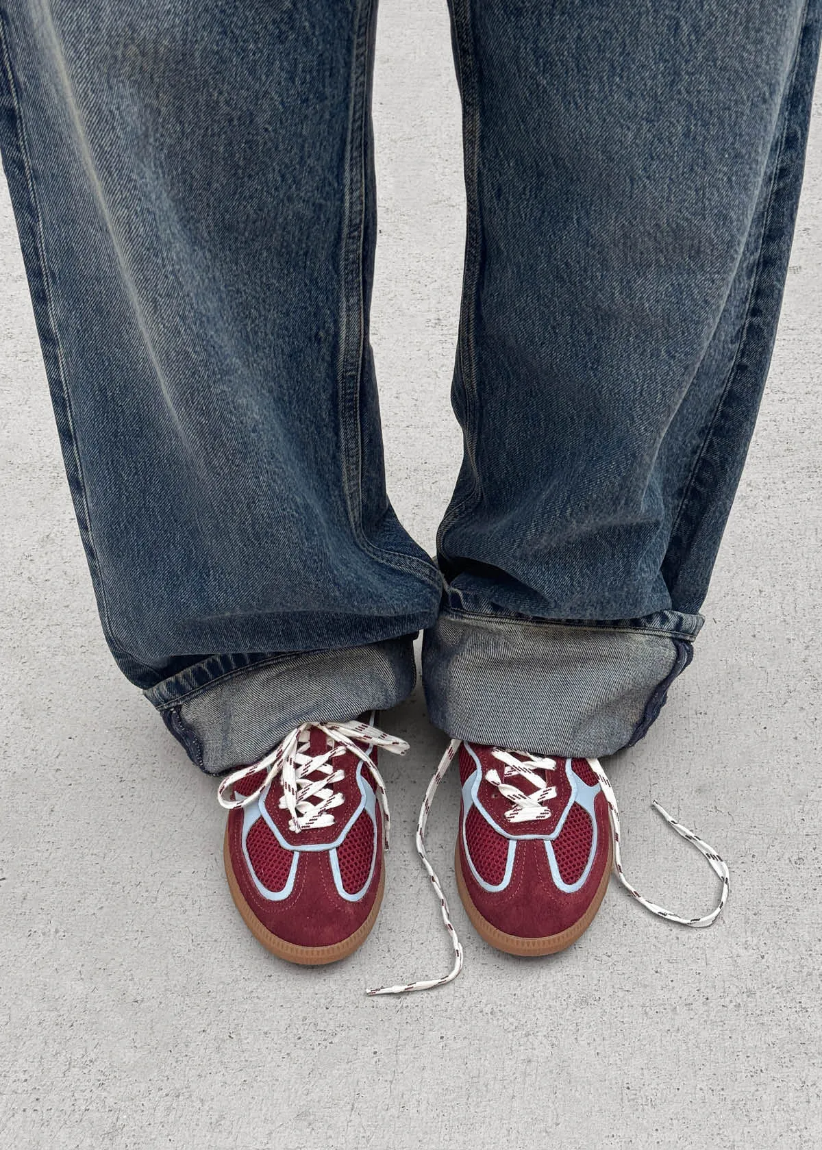 Tb.490 Mesh Burgundy Sneakers sold by Alohas product image thumbnail 2