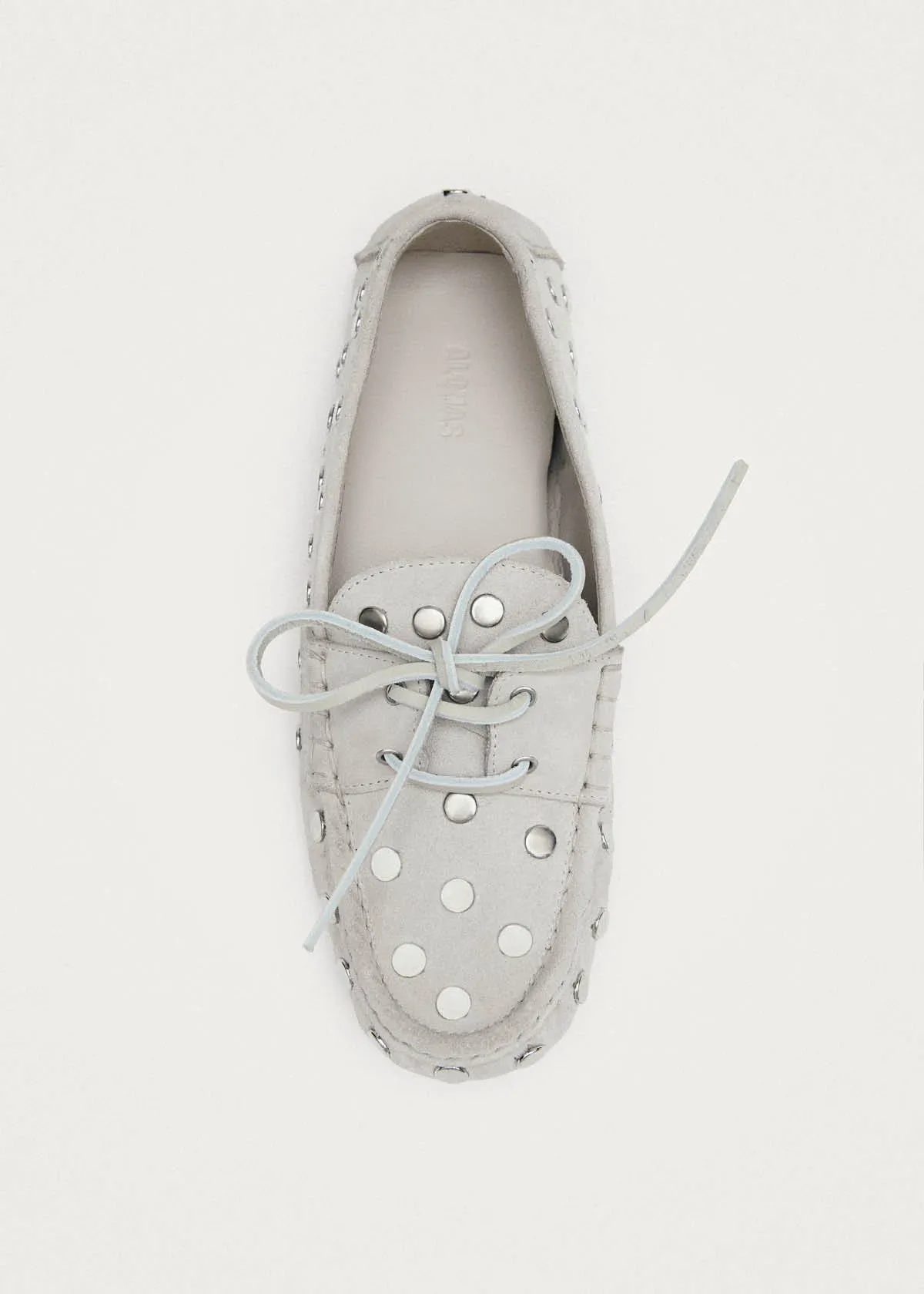Calum Suede Cream Leather Loafers sold by Alohas product image thumbnail 5