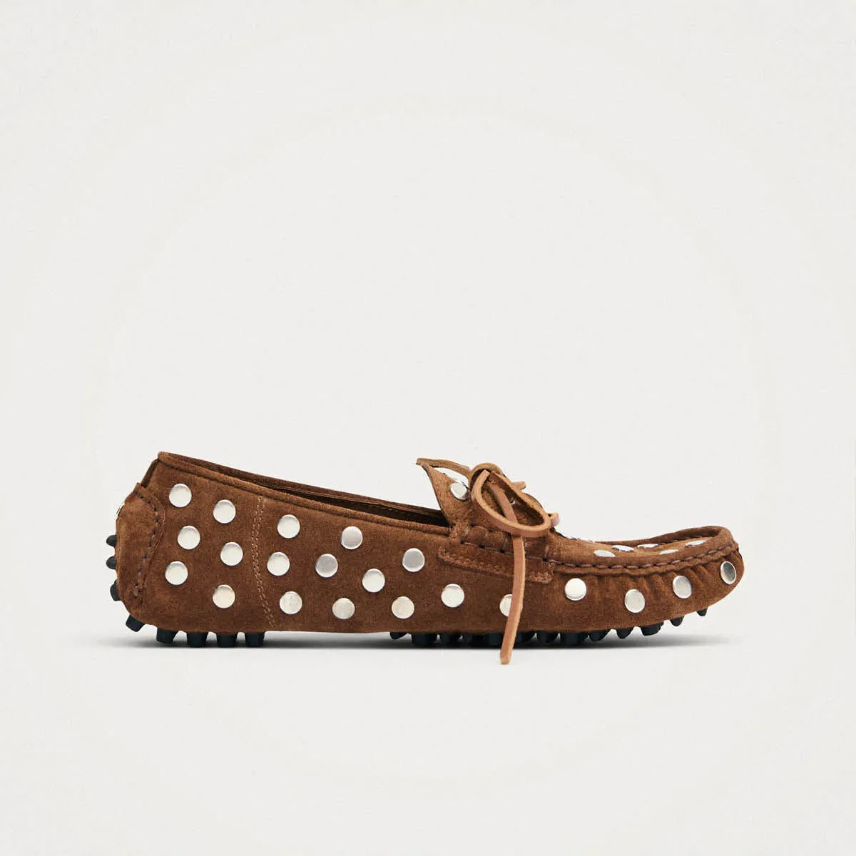 Calum Suede Cognac Leather Loafers sold by Alohas product image thumbnail 3