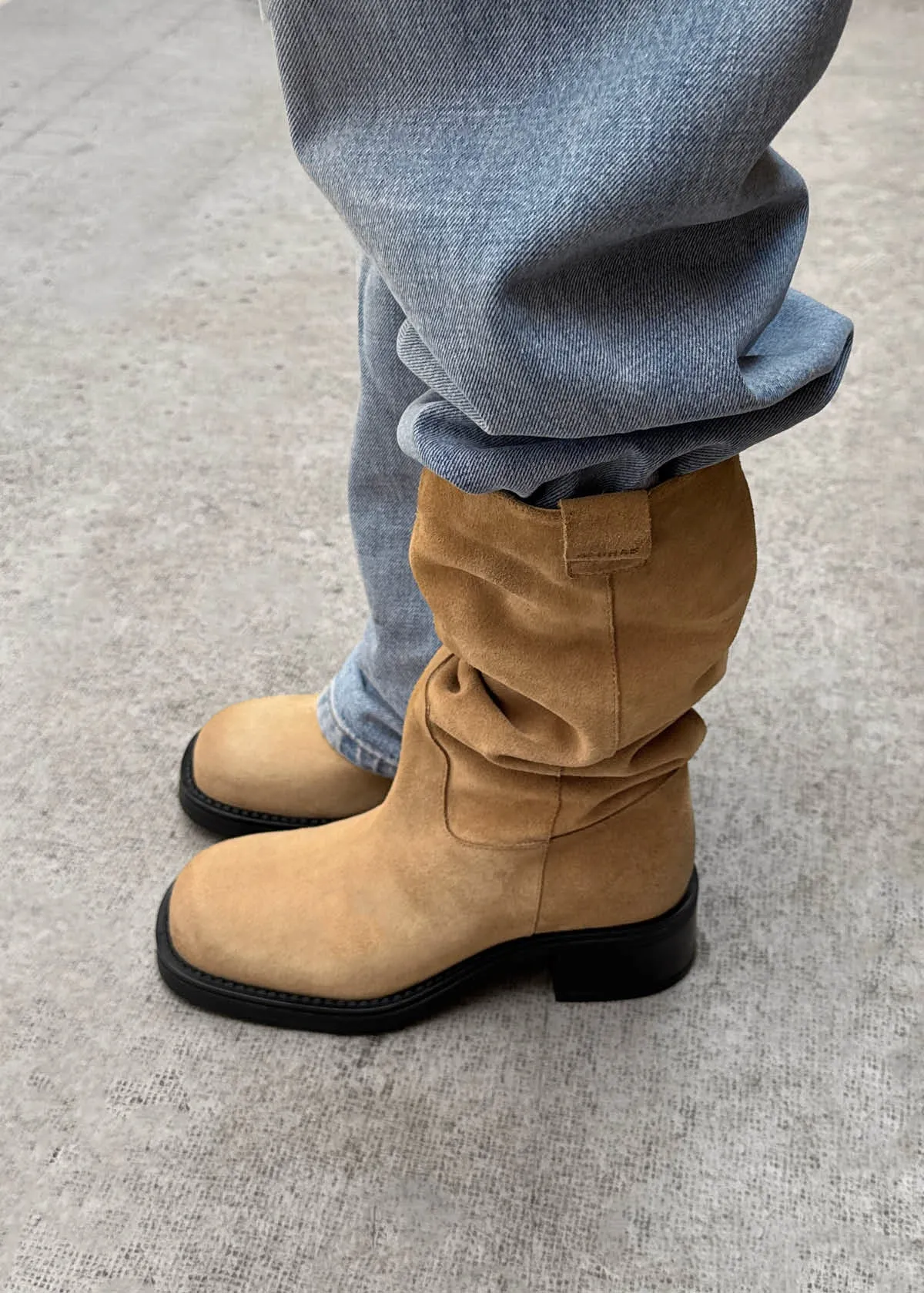 Sajan Suede Sand Leather Boots sold by Alohas product image thumbnail 2