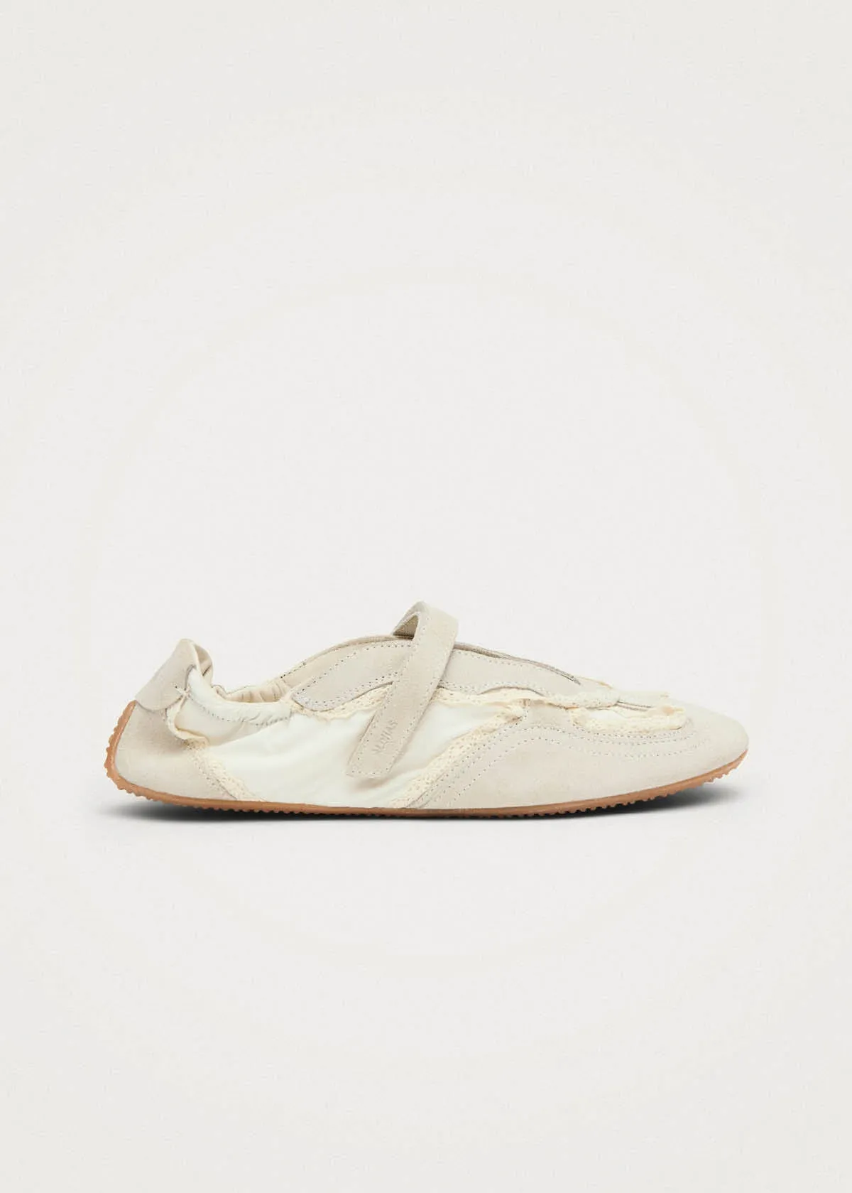 Tb.027 Meryl Crochet Cream Leather Sneakers sold by Alohas