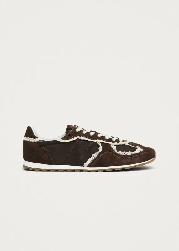 Tb.1985 Clemont Crochet Brown Sneakers made by Alohas