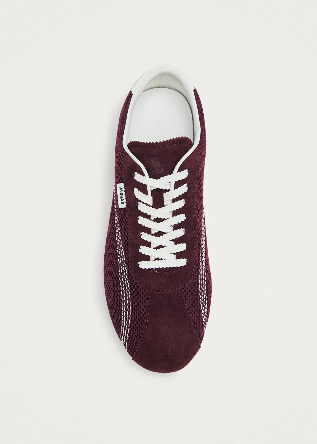 Tb.267 Welle Mesh Burgundy Leather Sneakers sold by Alohas product image thumbnail 5