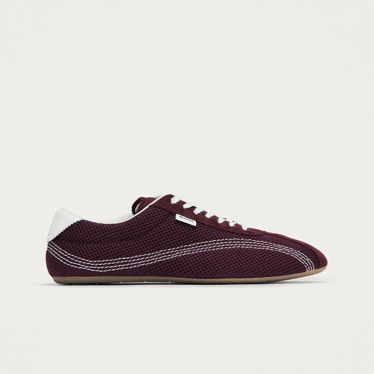 Tb.267 Welle Mesh Burgundy Leather Sneakers sold by Alohas product image thumbnail 3