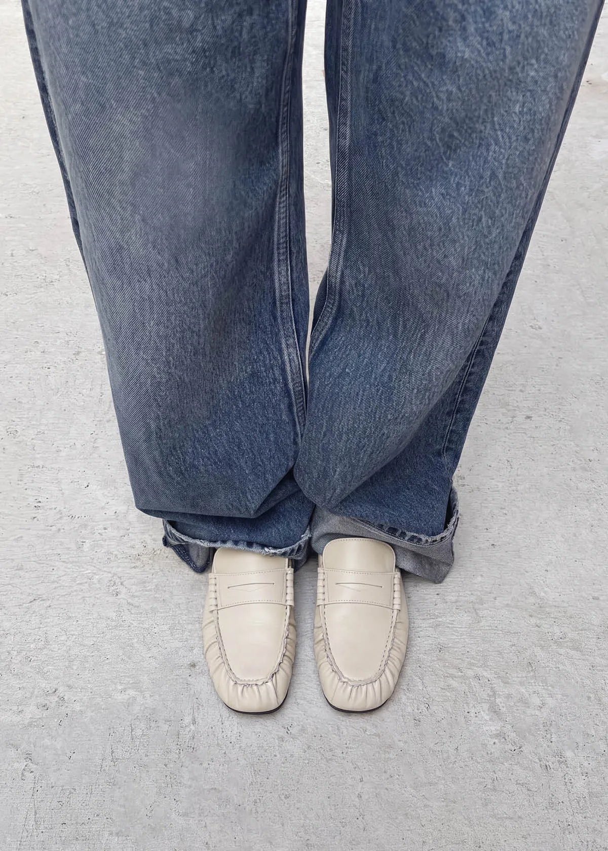 Aven Cream Vegan Leather Loafers sold by Alohas product image thumbnail 2