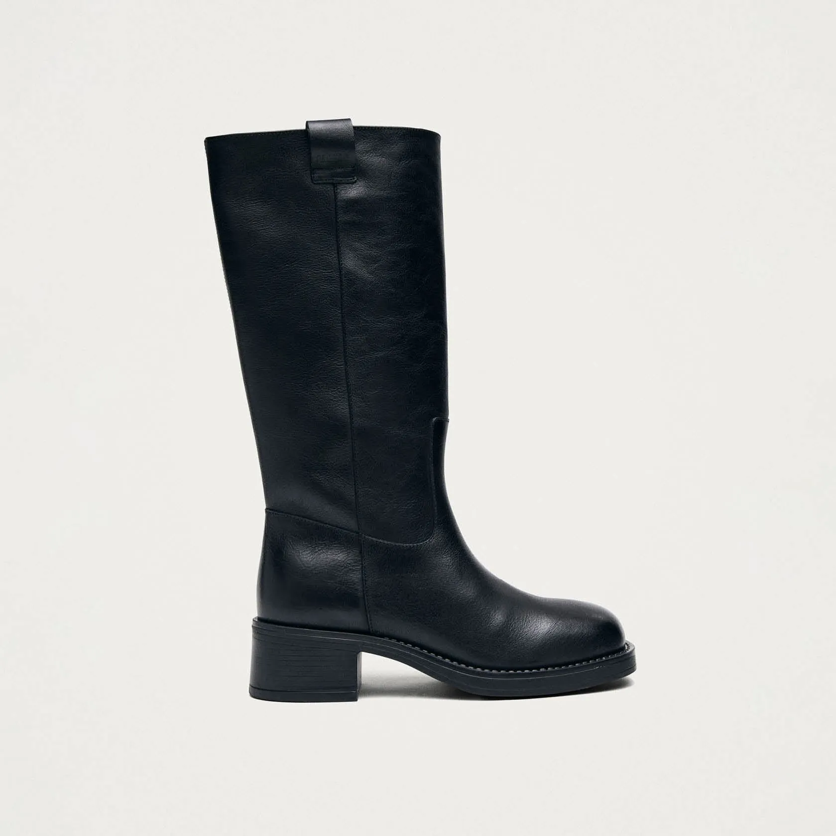 Sajan Black Leather Boots sold by Alohas product image thumbnail 3