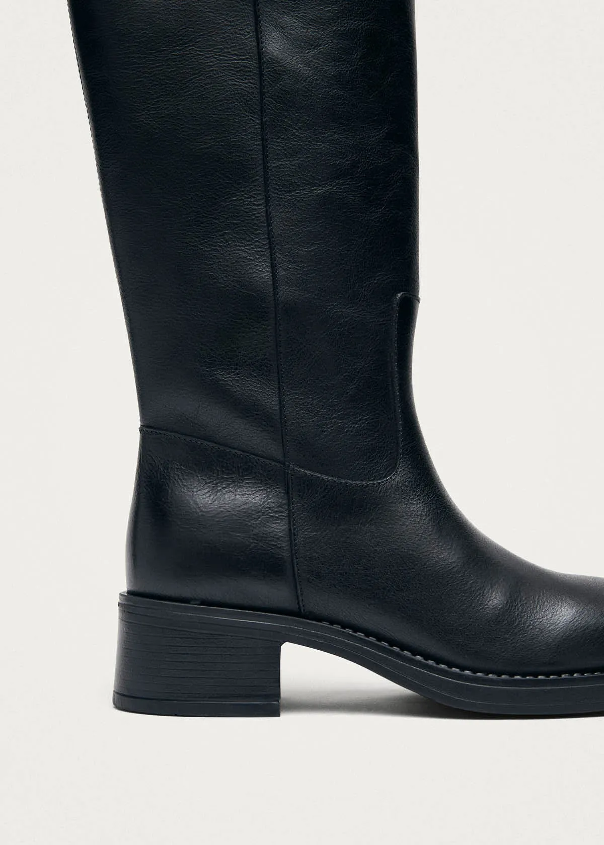 Sajan Black Leather Boots sold by Alohas product image thumbnail 5