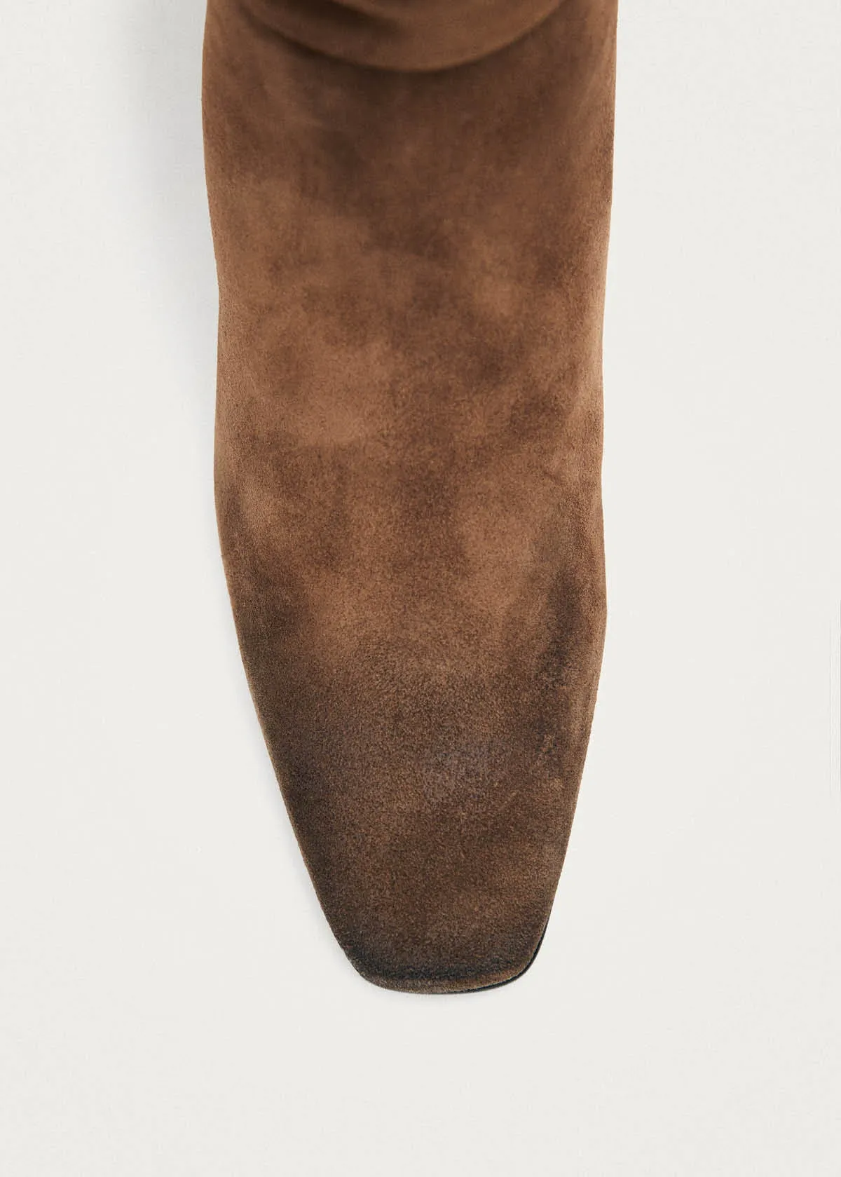 Kalila Vintage Effect Suede Cognac Leather Boots sold by Alohas product image thumbnail 4