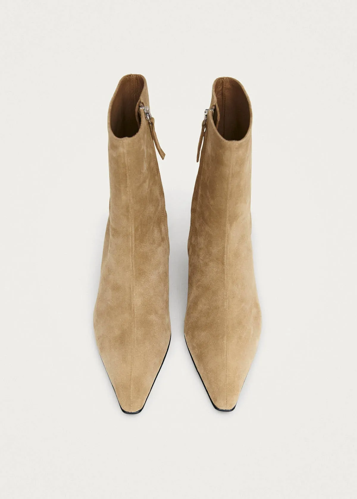 Ambar Suede Tan Leather Ankle Boots sold by Alohas product image thumbnail 5