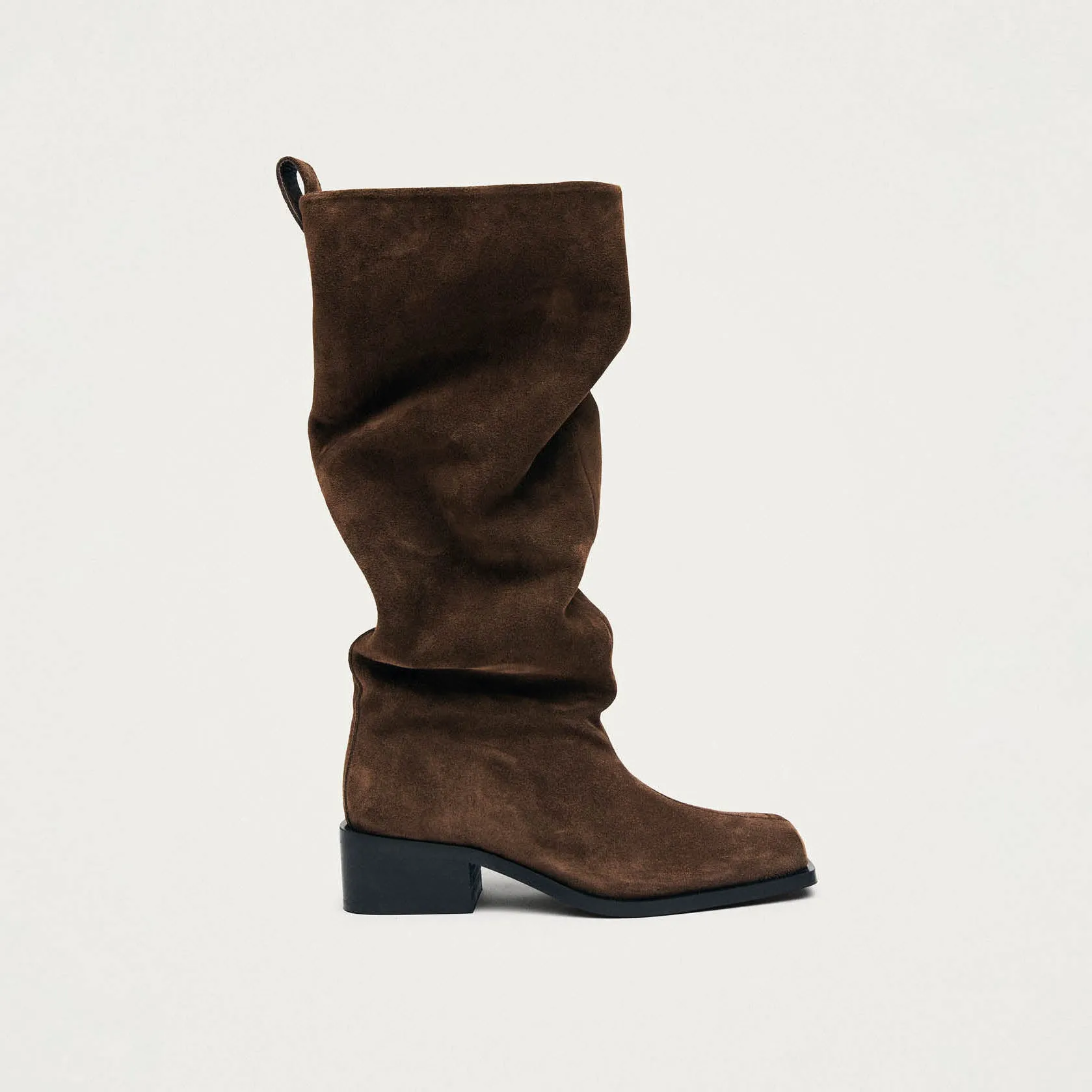 Milo Suede Brown Leather Boots sold by Alohas product image thumbnail 3