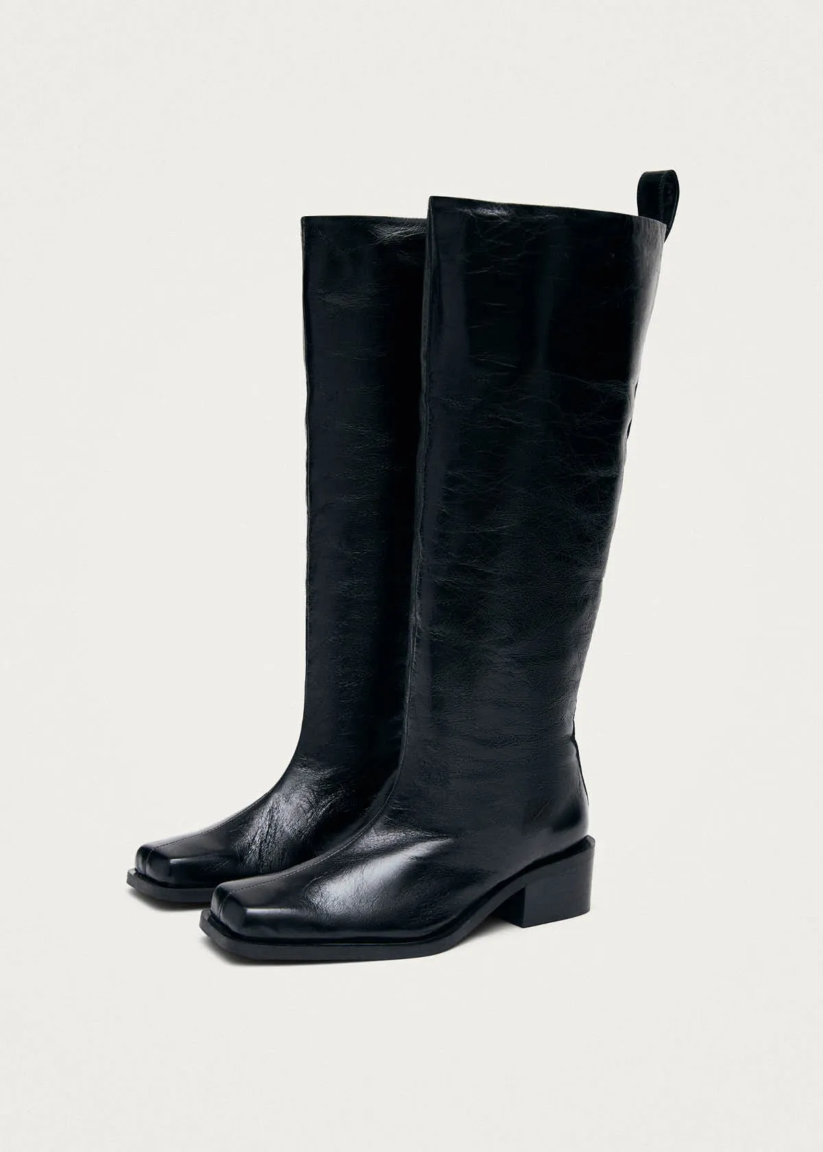 Milo Rift Black Leather Boots sold by Alohas product image thumbnail 5