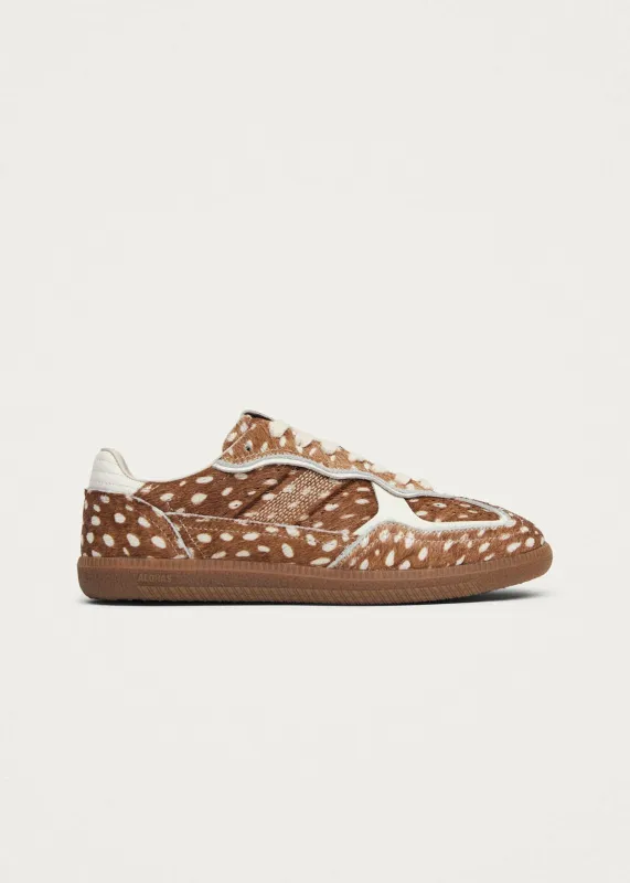 Tb.490 Soft Deer Brown Hair-on Leather Sneakers made by Alohas