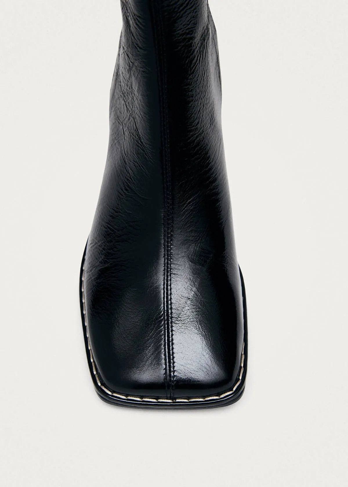 Luc Patent Black Leather Ankle Boots sold by Alohas product image thumbnail 5
