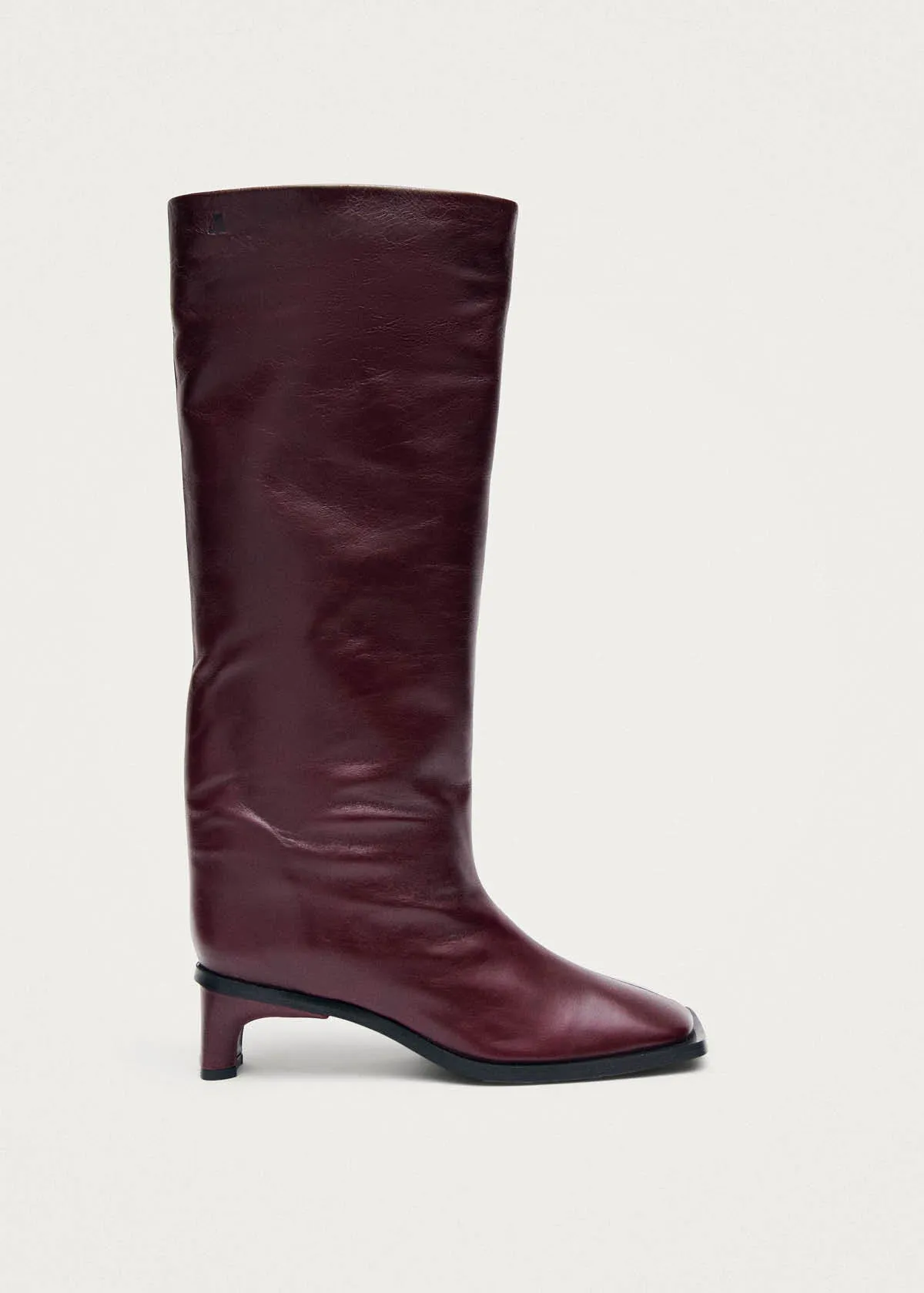 Elias Rift Burgundy Leather Boots sold by Alohas